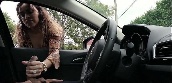 NICHE PARADE - Latina Giving Me Handjob Through My Car Window